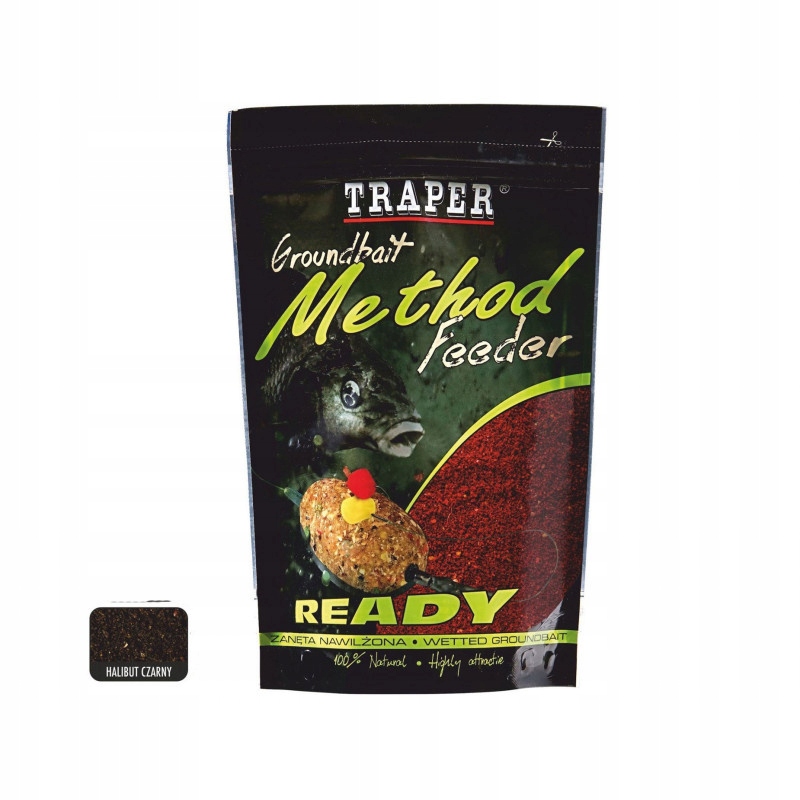 Traper Method Feeder Ready 750g Halibut Black