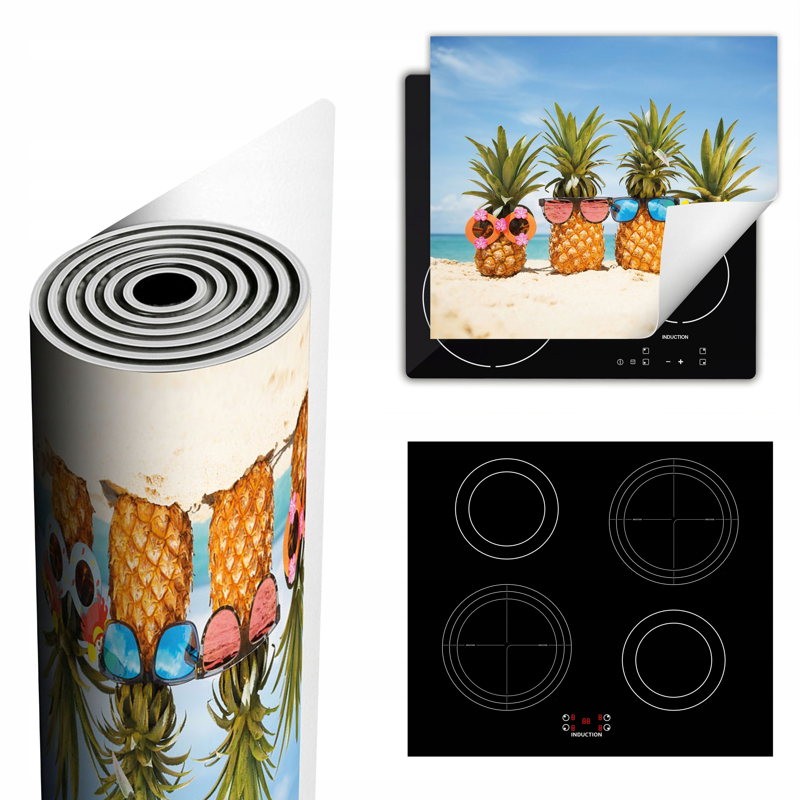 Ochranná Podložka Na Sporák Má Více Místa 60x52 Pláž ananas