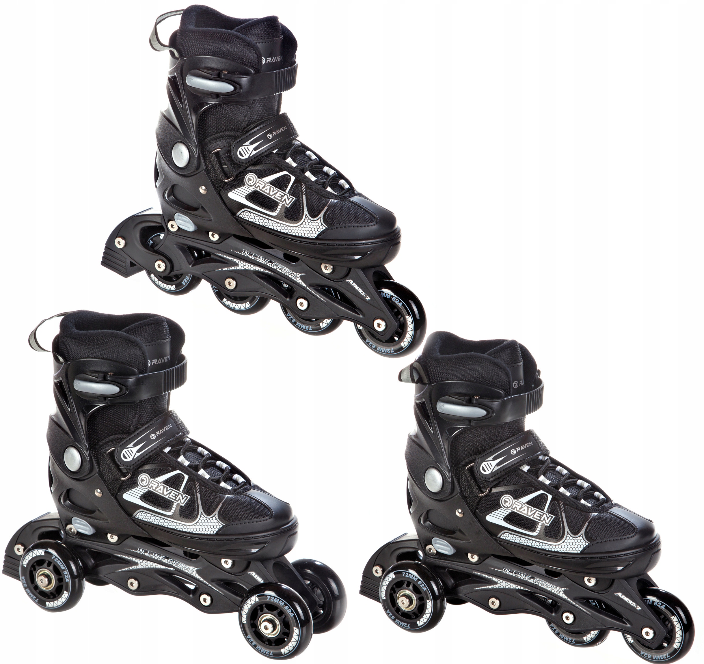 

Rolko-Wrotki 3w1 Raven Spirit Black/White 37-40