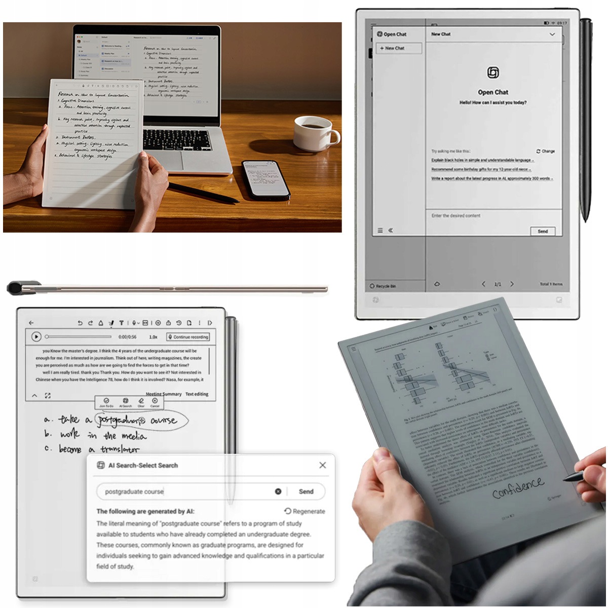 Czytnik Notatnik iFLYTEK Ainote 2 E Ink 10,65'' Ai Transkrypcja Tłumaczenie