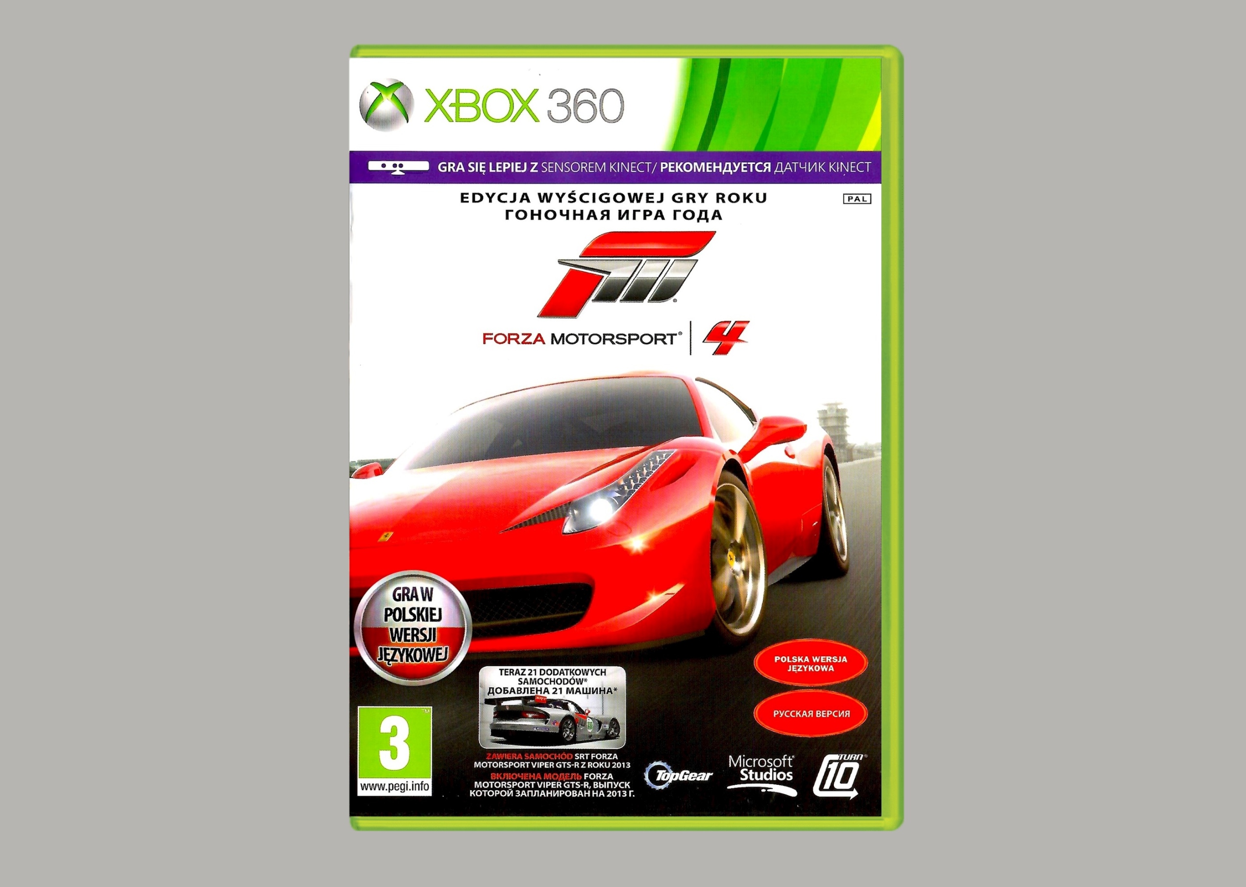 FORZA MOTORSPORT 4 WYŚCIGOWA GRA ROKU PL XBOX 360 Tryb gry singleplayer multiplayer