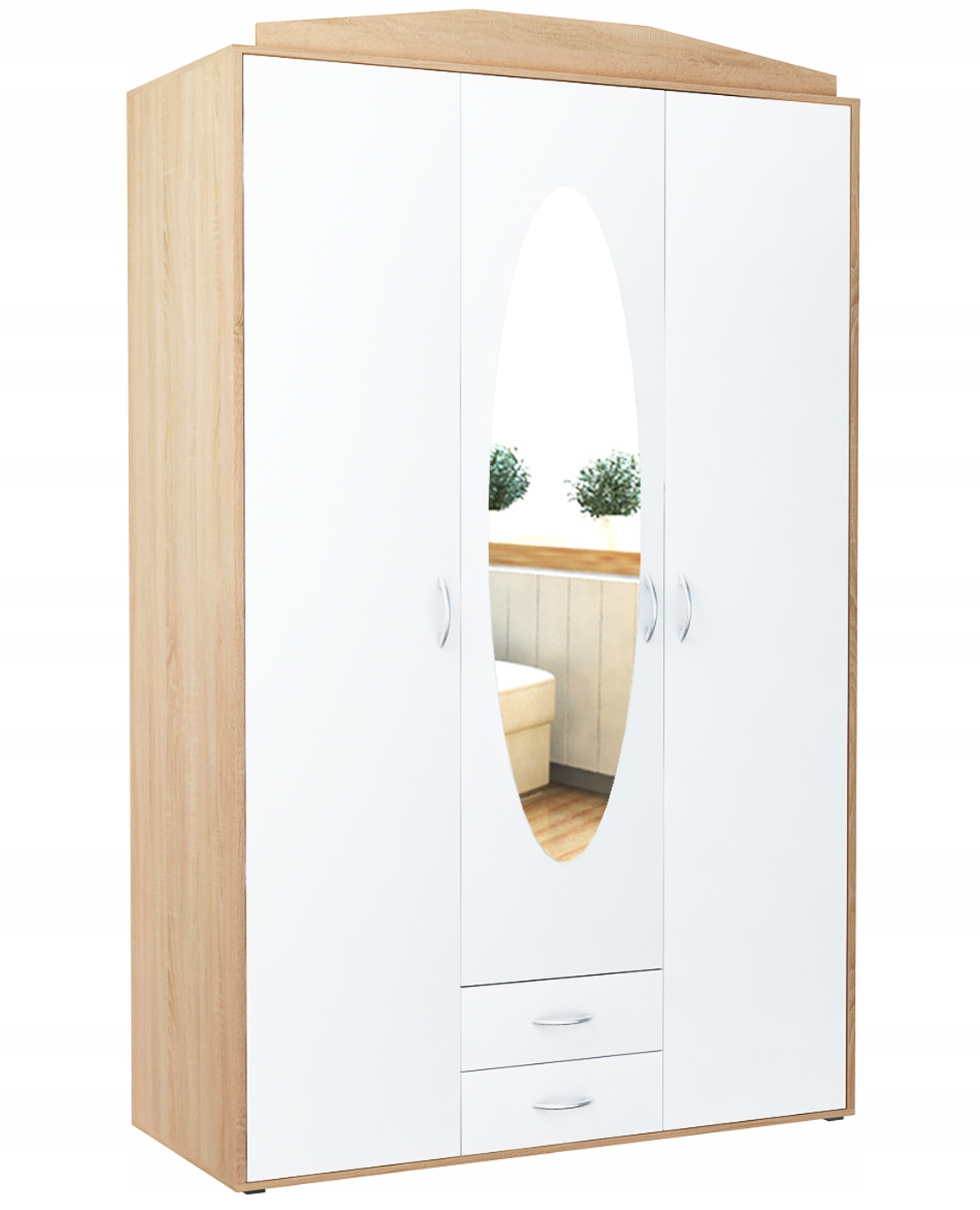 

Szafa Garderoba SZ02 Kolor Sonoma-biały Bestseller