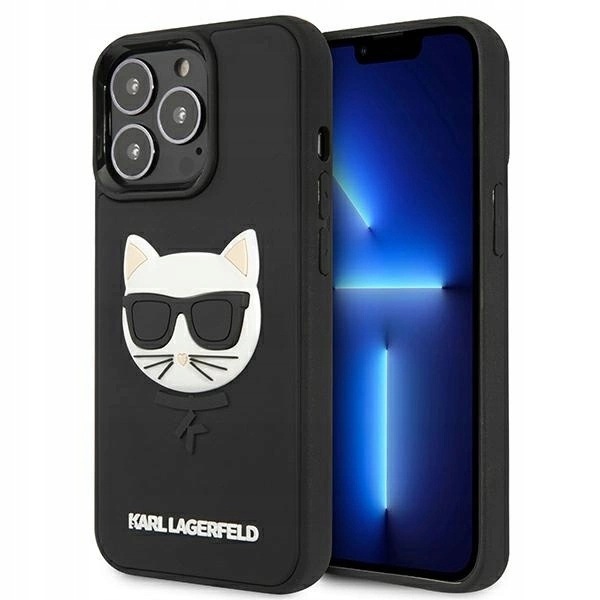 Etui Karl Lagerfeld 3D Rubber Choupette na iPhone 13/13 Pro czarne