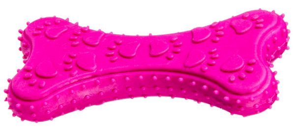 

Zabawki Dla Psa Kość Z Kauczuku 10 CM Fuksja