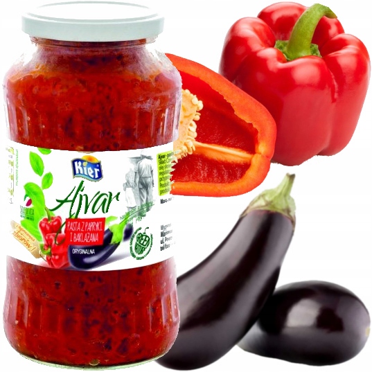 Ajvar Pasta z Papryki i Bakłażana 720ml Kier 700g
