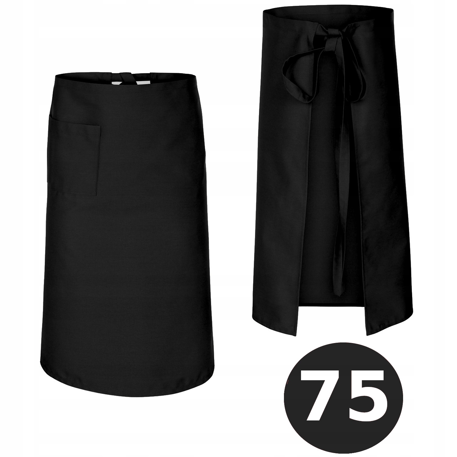 

Zapaska kelnerska, fartuch dł. 75cm kolor Czarny