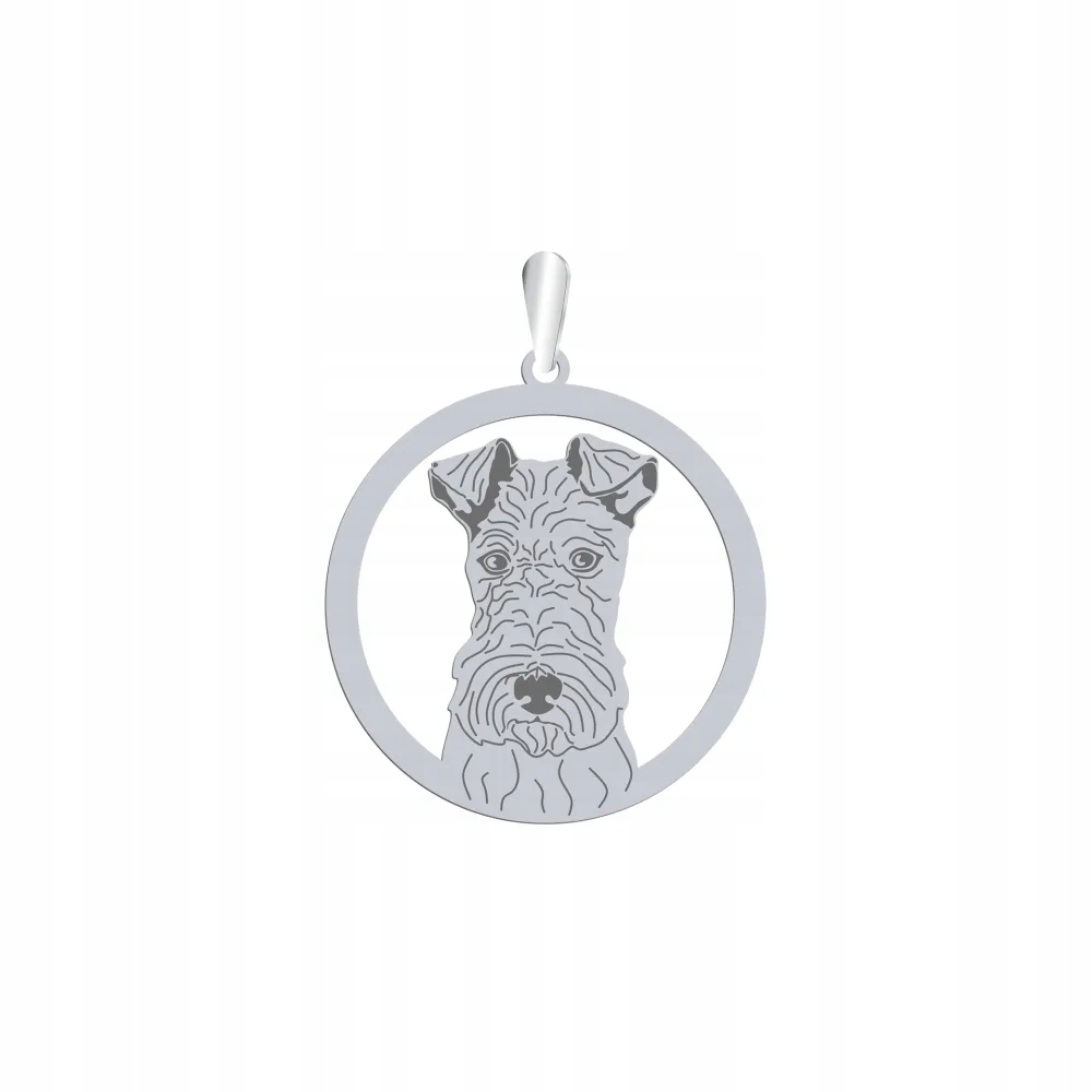 Stříbrný přívěsek s Fox Terrier Wire 925 Dárek Dedikace Gravírování Bonus