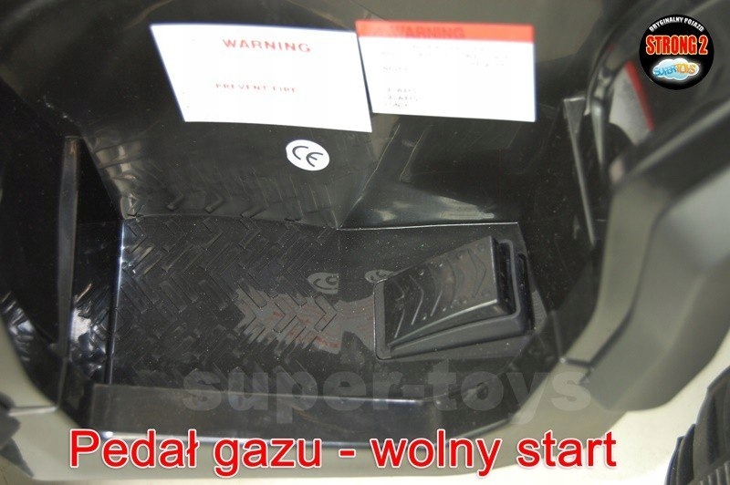 DUŻY QUAD 2x45W MIĘKKIE SIEDZENIE, NA OGROMNYCH PI Pojemność akumulatora 7 mAh