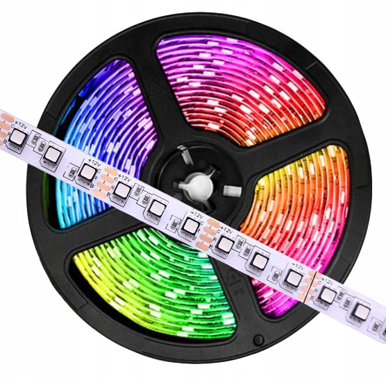 

Taśma Rgb 600 Led 5m 120/m Profesjonalna 3535 12V
