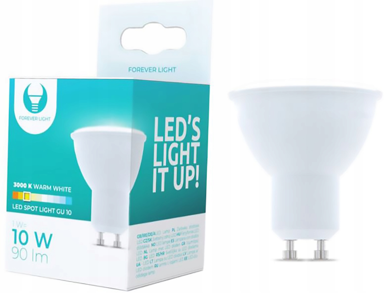 

Żarówka Led GU10 1W 90lm ciepła do podbitki