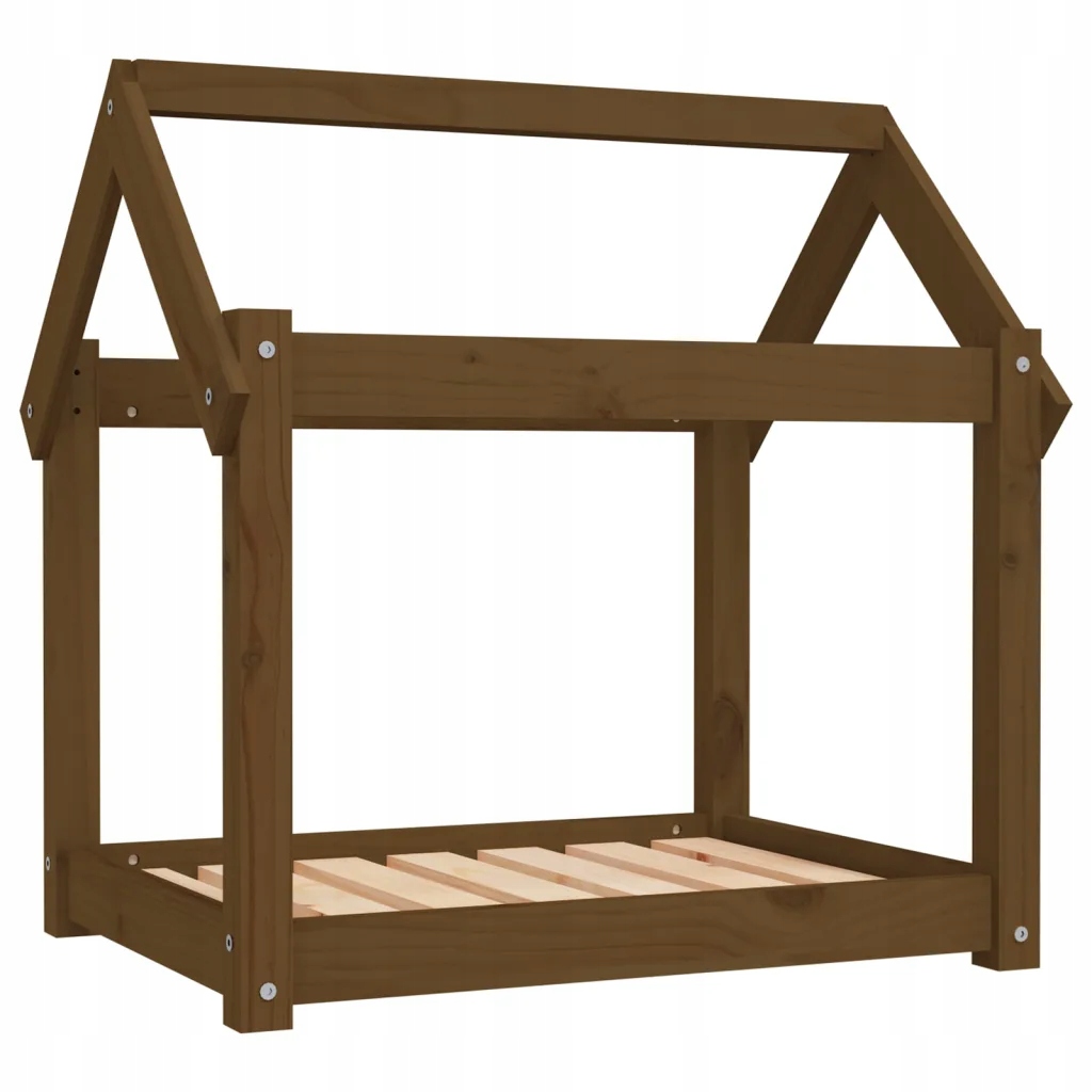 Levně pelíšek pro psa Rustic Wood 71x55x70cm, medově hnědá