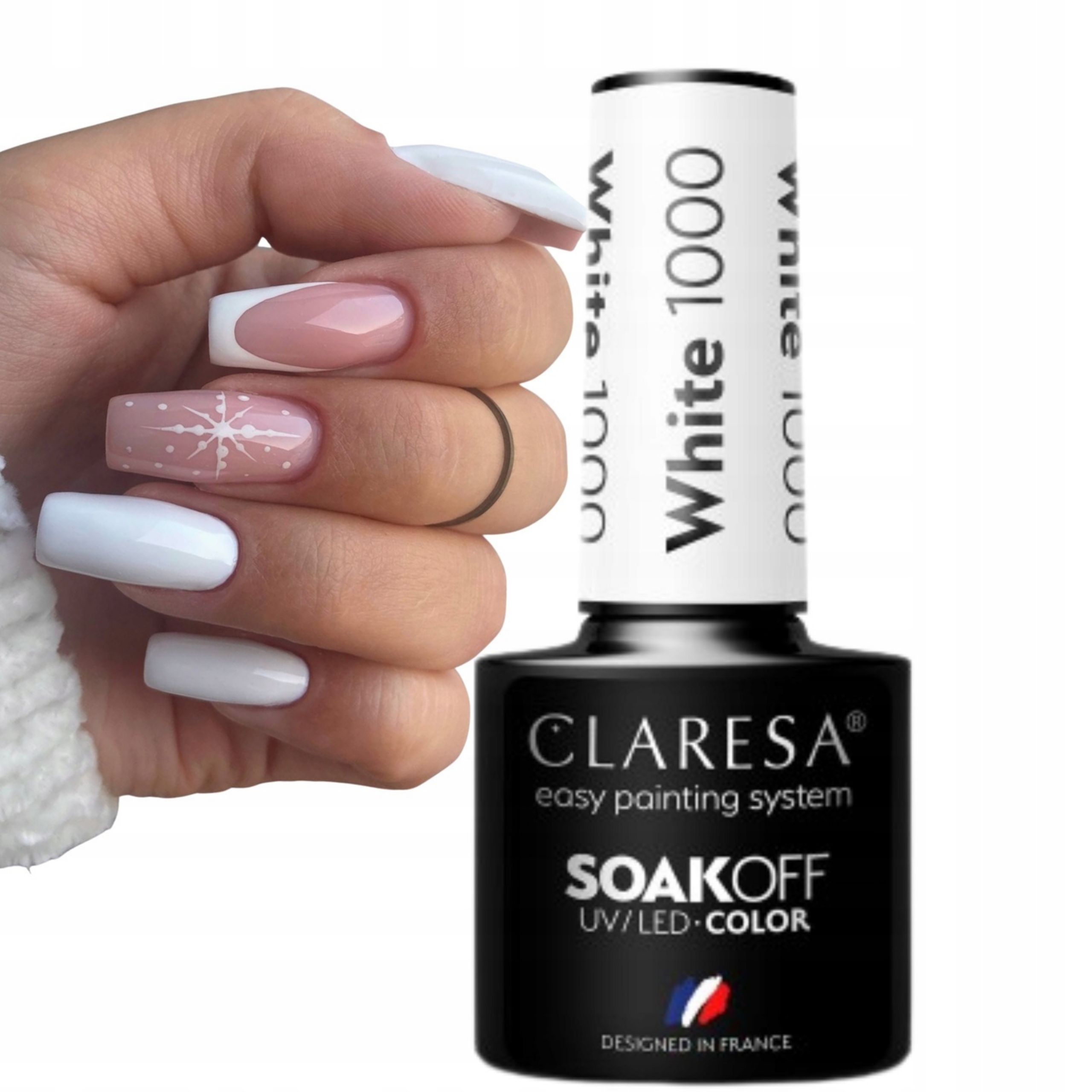 

Claresa Lakier Hybrydowy White 1000 -5G Biały