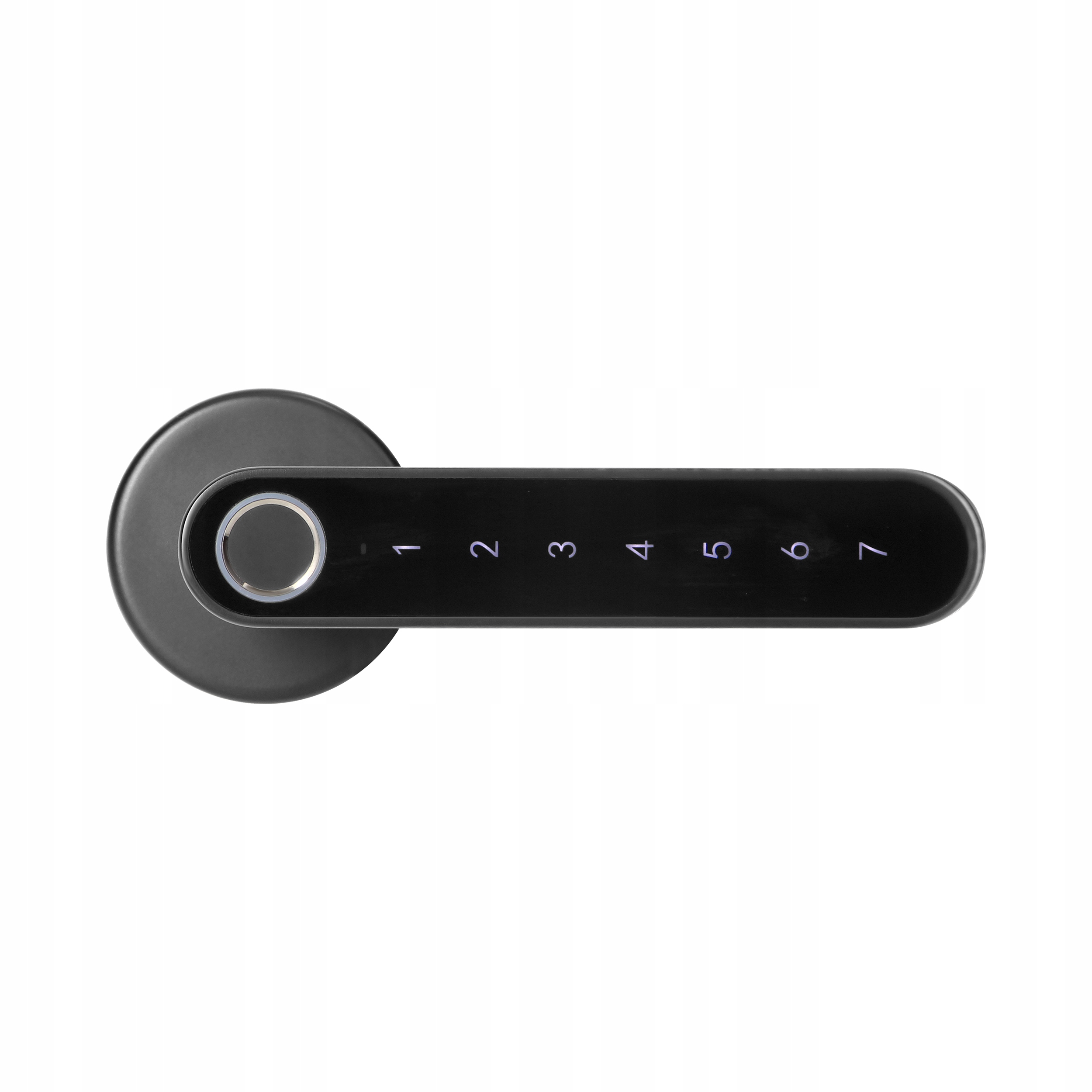 Электронная дверная ручка код отпечатка пальца приложение тип знака круглая задняя панель с отверстием для ключей