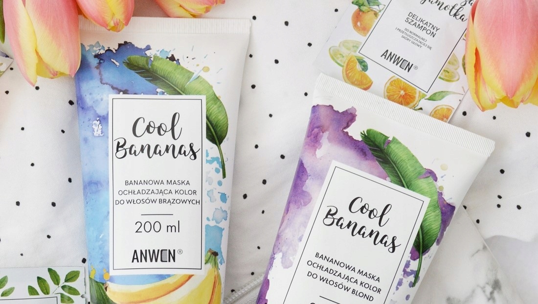 ANWEN Maska COOL BANANAS do włosów BRĄZOWYCH Pojemność 200 ml