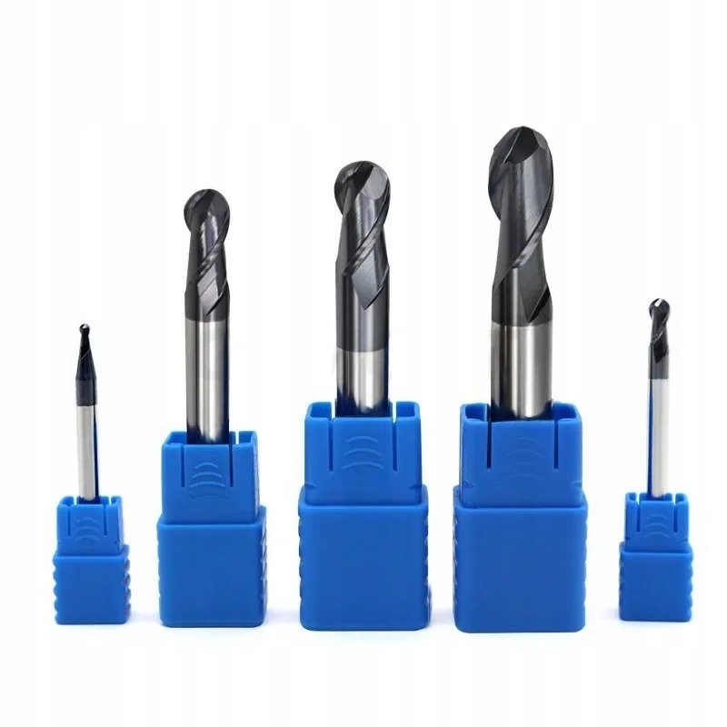 FREZ KULISTY KULOWY WĘGLIKOWY R0,5 fi 1,0 mm VHM 50 HRC 1 mm 2F 2P KULA Kod producenta 50HRC 1