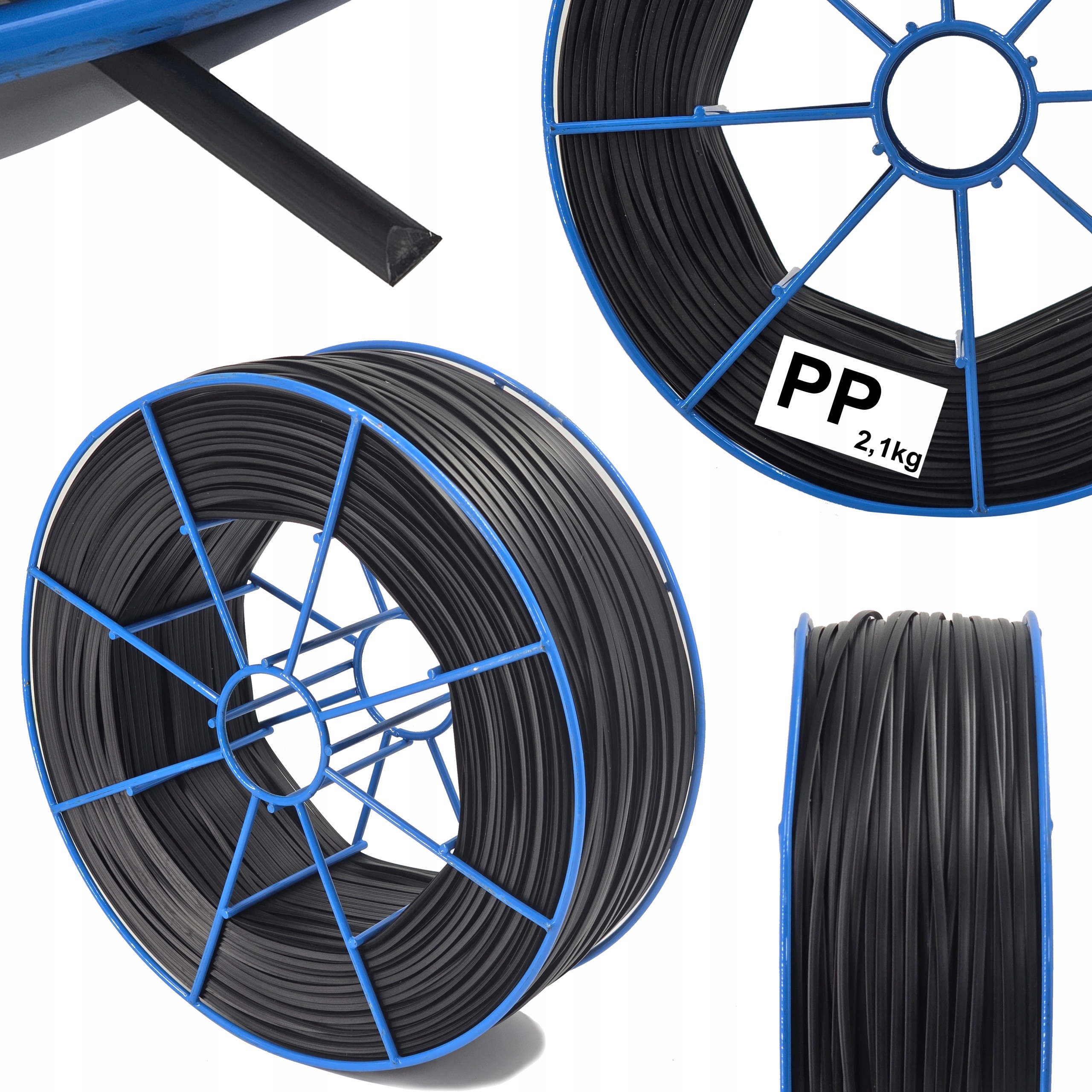 Pp Trójkąt Na Rolce Spoiwo Do Spawania Do Ekstrudera Rolka Tworzywo 2,1kg