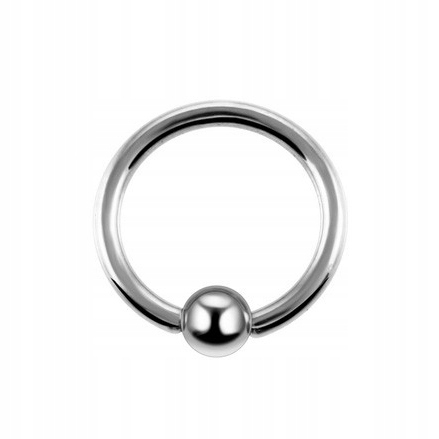 

Kolczyk kółko z kulką ucho warga K-S004 1,2/12/3