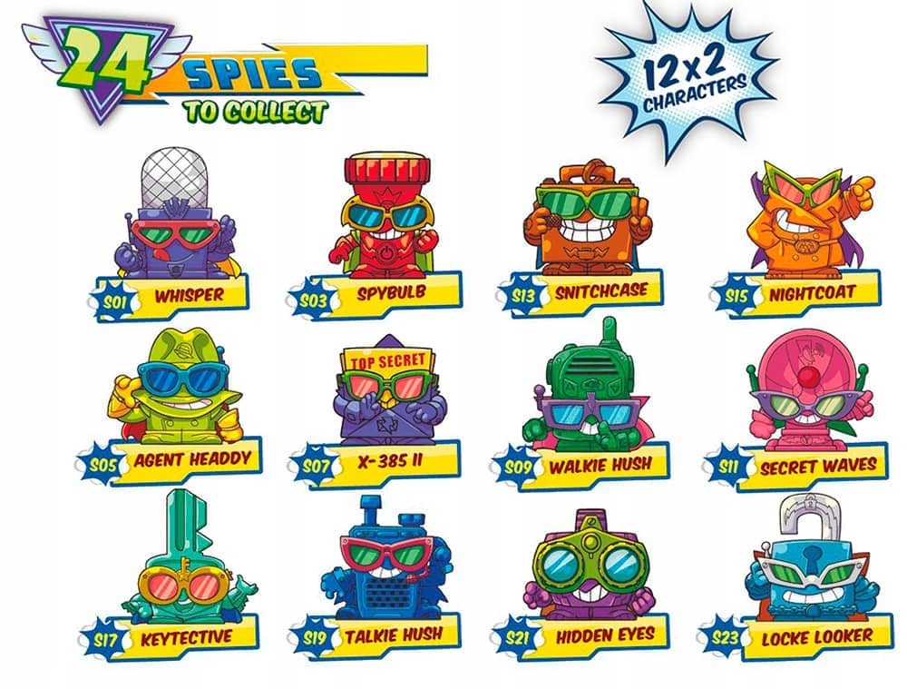 SUPER ZINGS 6 seria SASZETKA Z FIGURKA - 50 SZTUK Bohater Super Zings