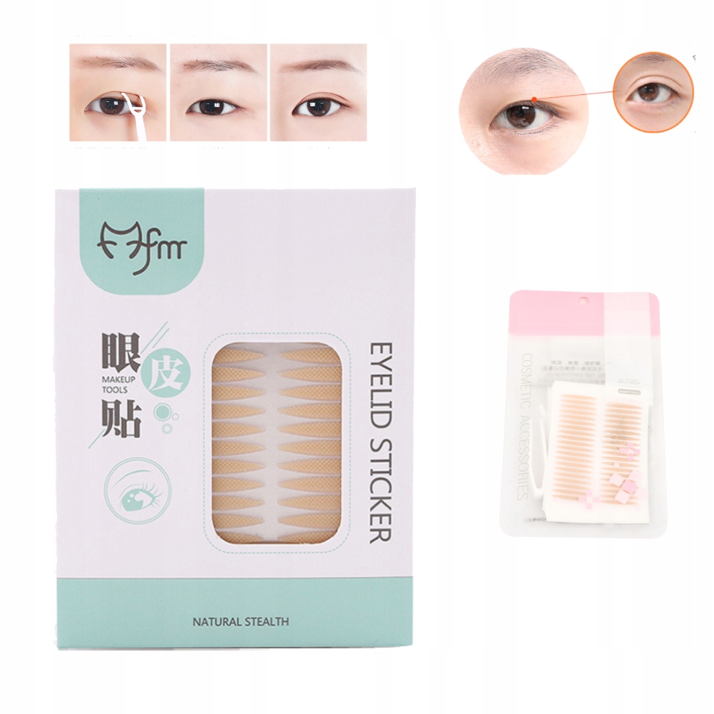 400 SZT. NIEWIDOCZNA PODWÓJNA PLASTRY NA OPADAJĄCE POWIEKI TASIEMKI