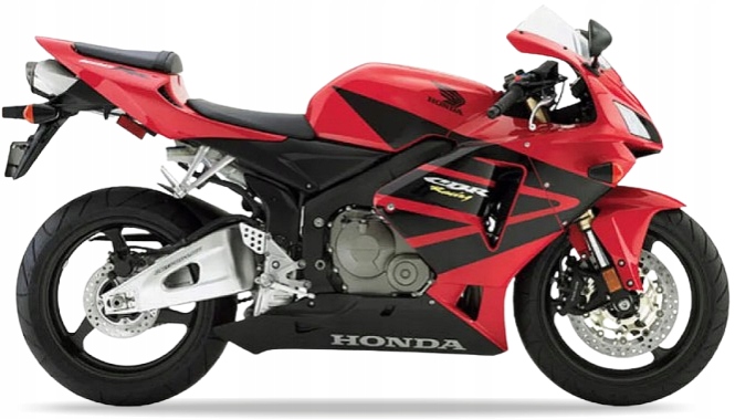 Samolepky Juula Na Motocykl Pro Honda Cbr 600 Rr 2005 Červené R157