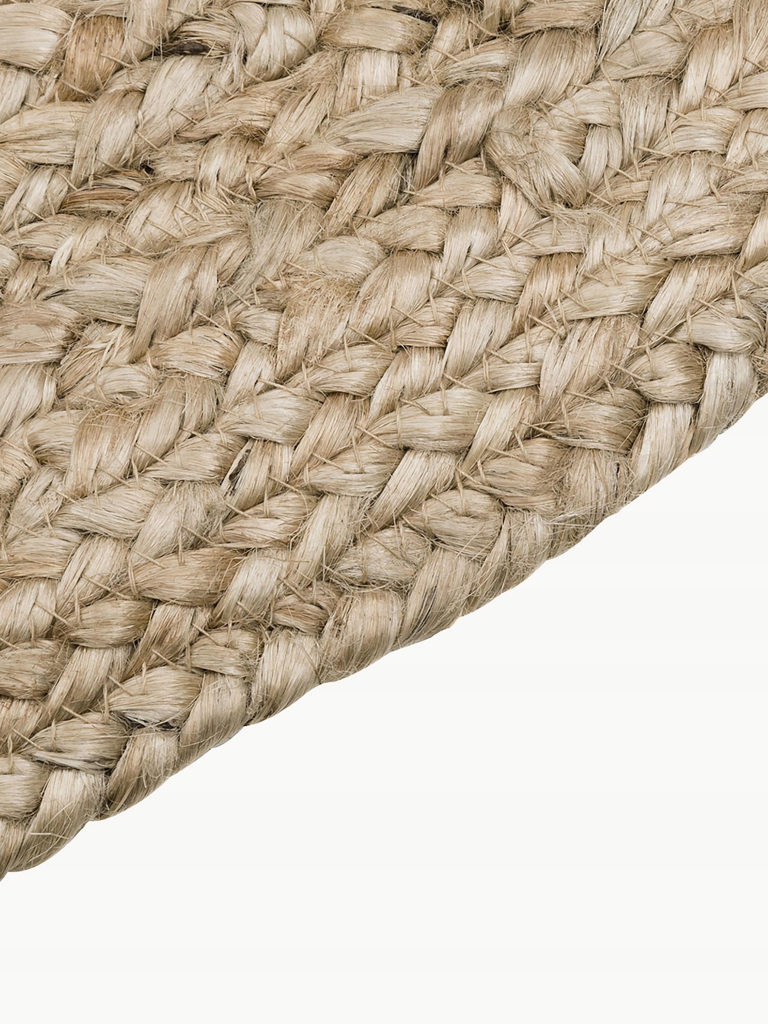Okrągły dywan z juty Tapu, wykonany ręcznie 150 Marka Westwing