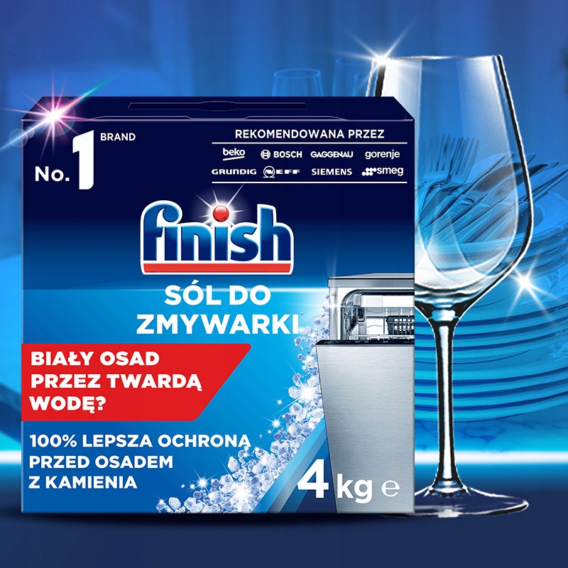 Finish Sól Ochronna do Zmywarki 4 kg Nazwa handlowa FINISH SÓL OCHRONNA DO KAŻDEGO TYPU ZMYWAREK 4 KG