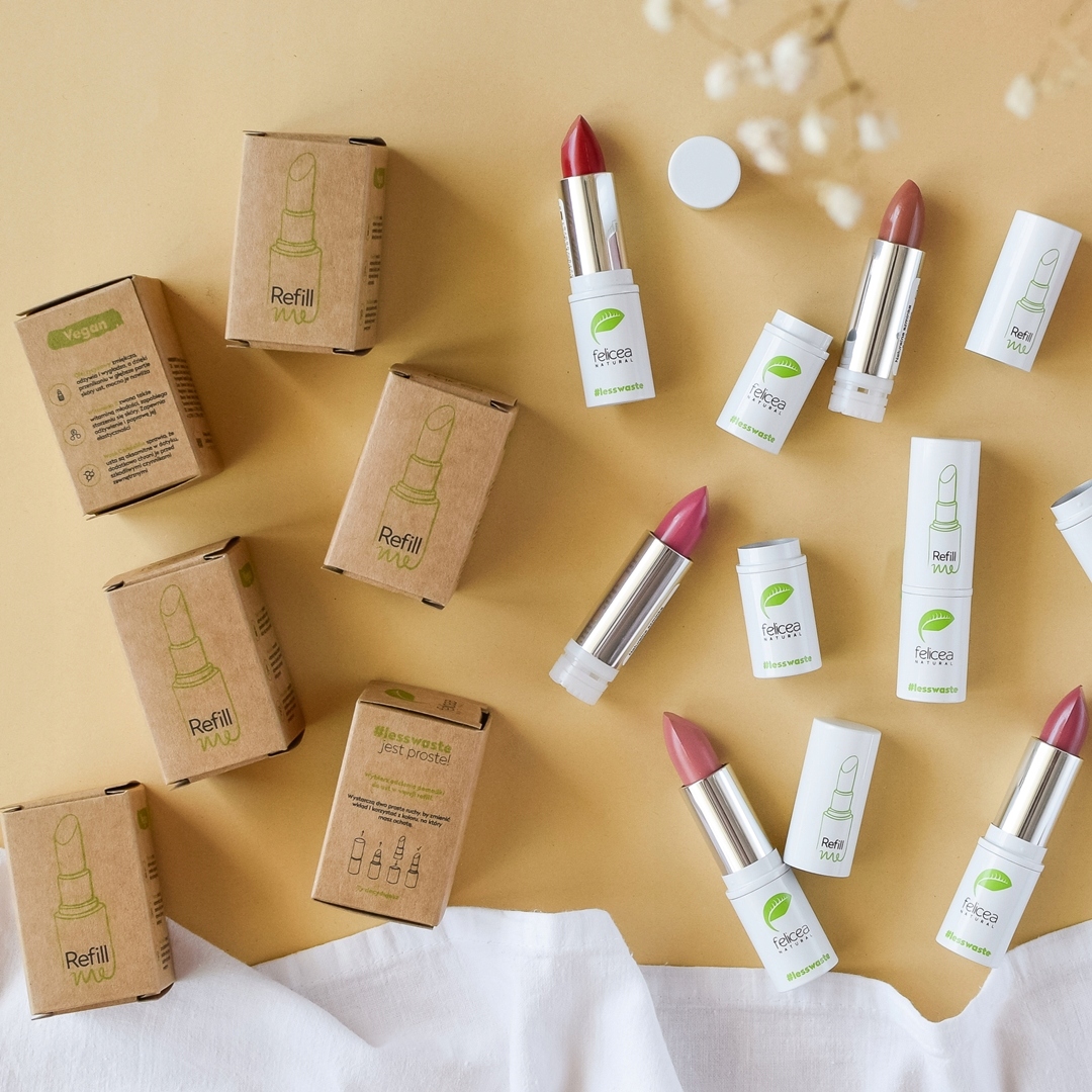 Naturalna Szminka do ust Felicea#212R Wkład Refill Marka Felicea