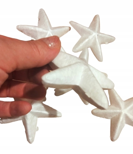 gwiazdki styropianowe 6szt. 7,5cm | AS-580 — 4