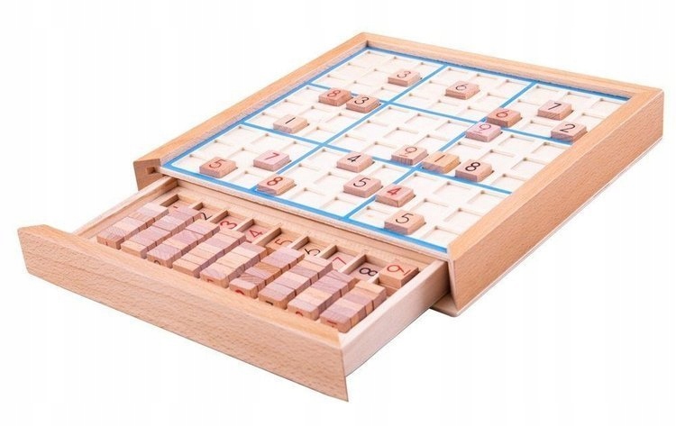 BIGJIGS Gra Logiczna Drewniane SUDOKU BJ084
