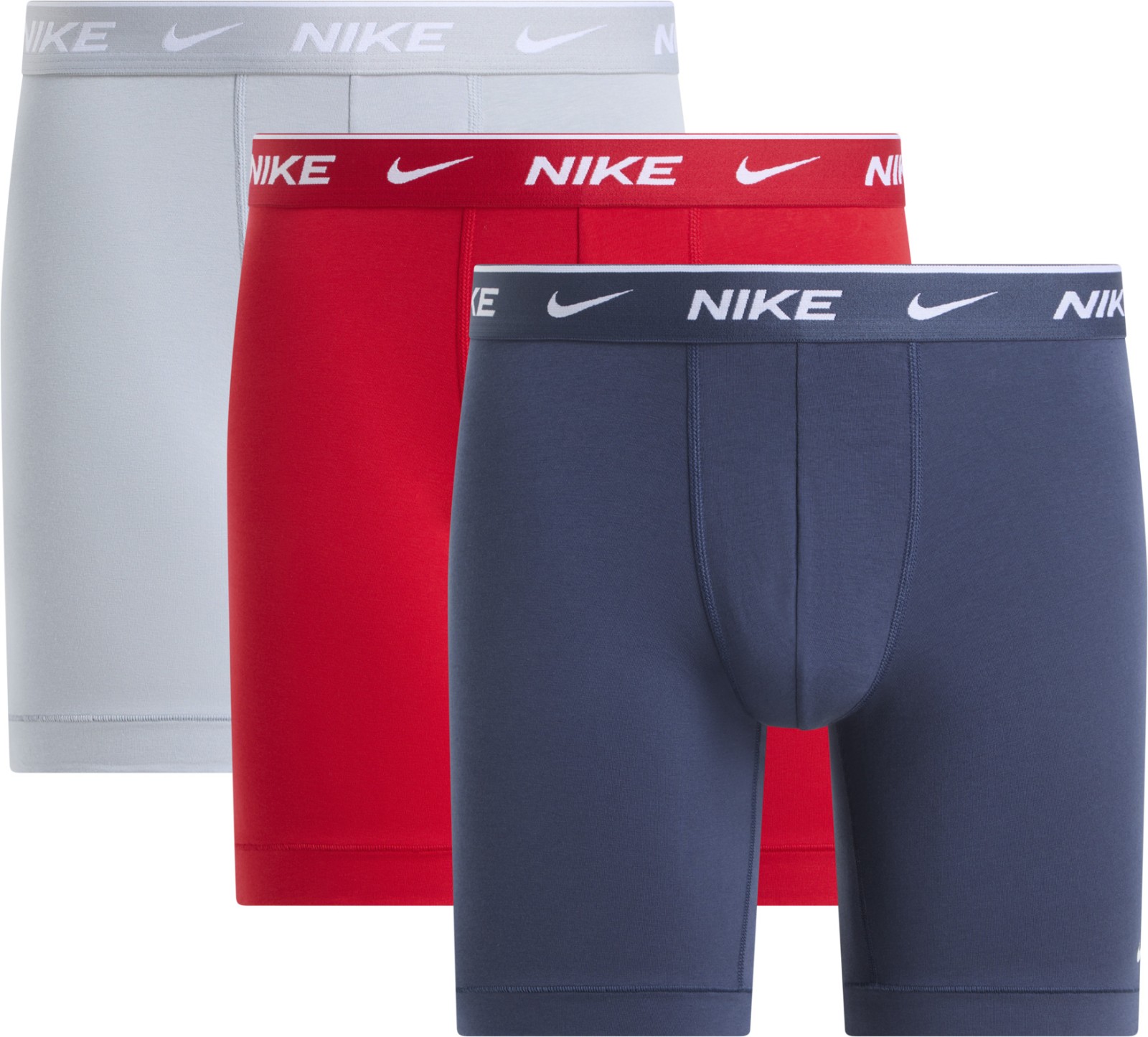Boxerky, tanga, slipy Nike Essntial Cotton Strc Boxer Brief Long 3PK