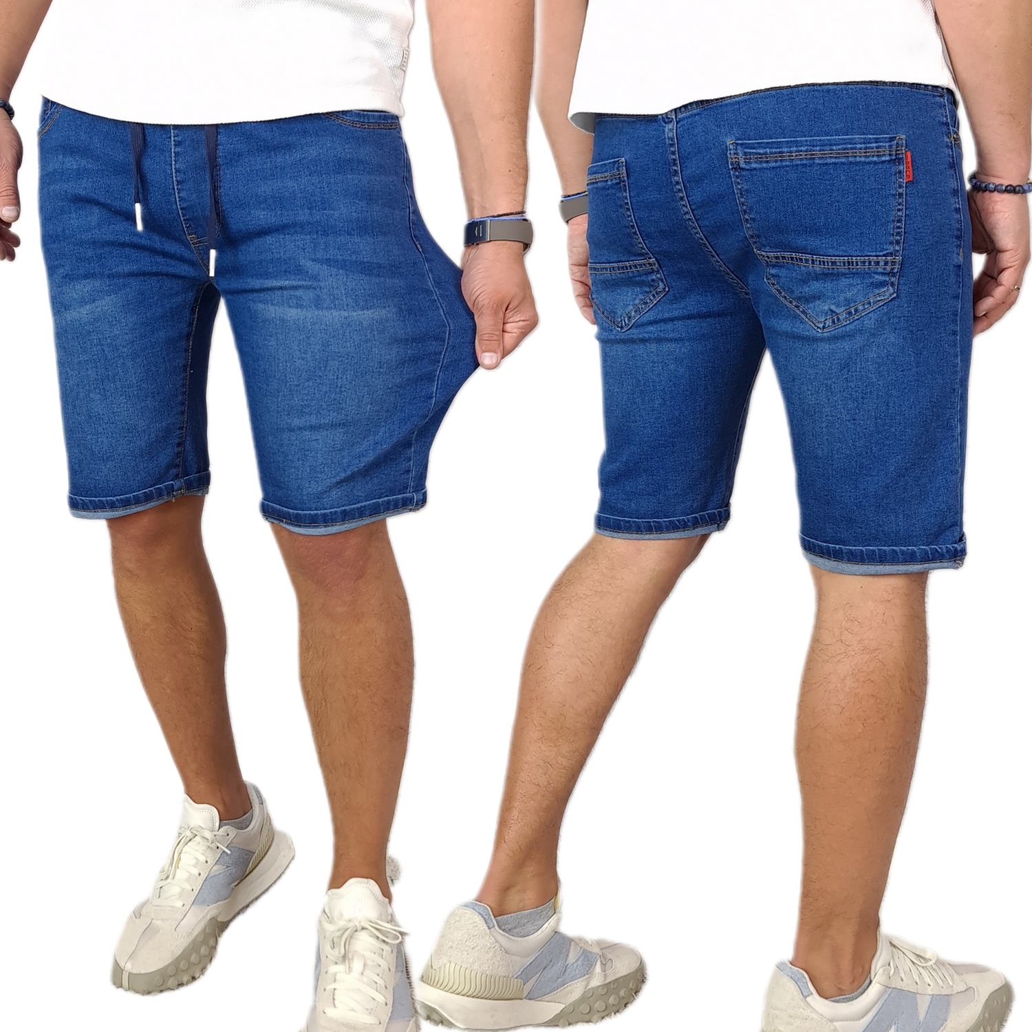

Spodenki Krótkie Jeansowe z Gumką 26 XL