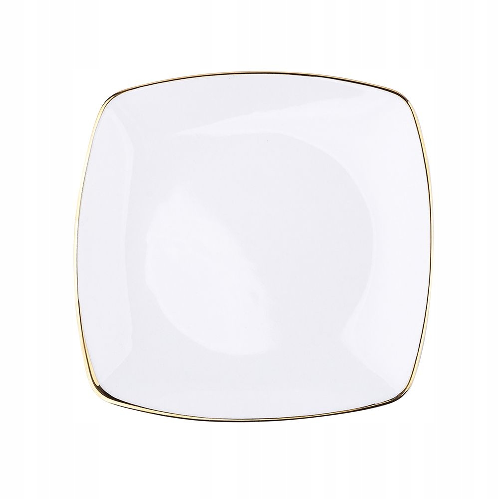 

Talerz Deserowy Porcelana 18 cm kwadratowy
