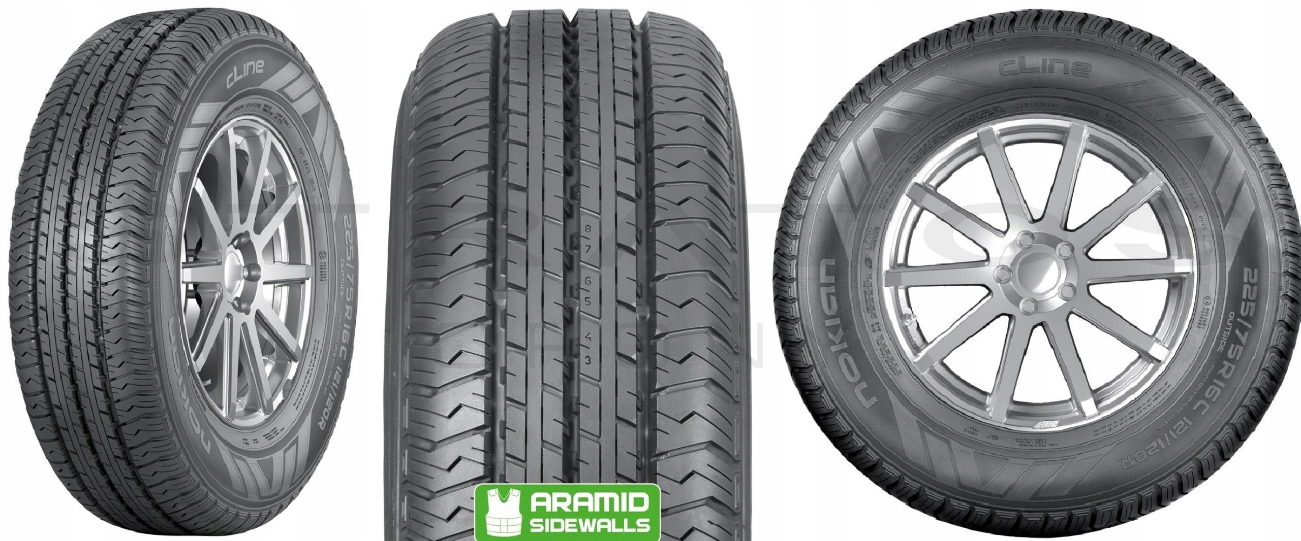 4x 225/65 / 16C T Nokian CLINE CARGO