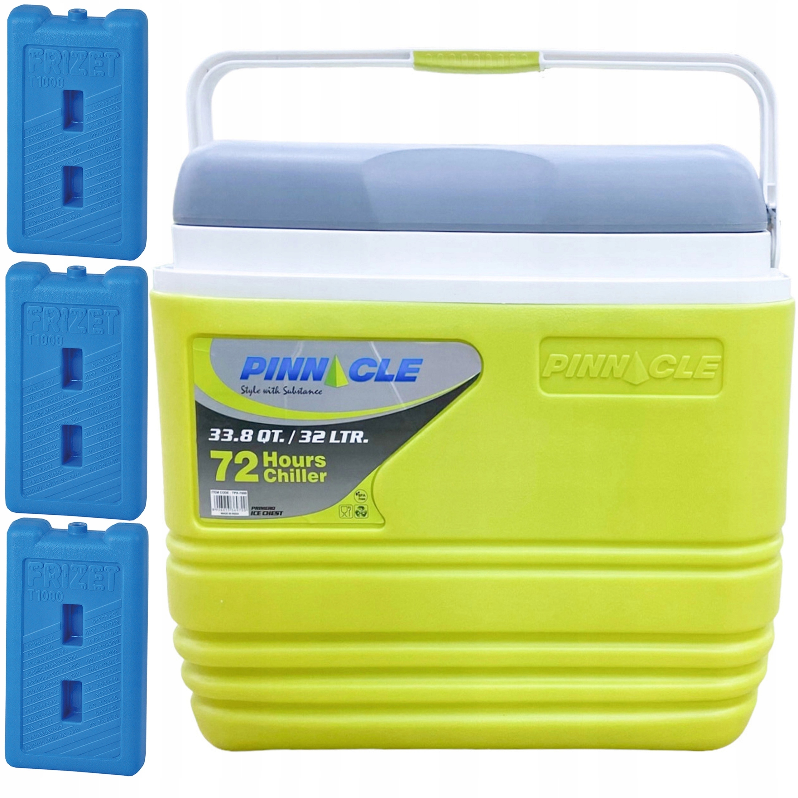 Sada turistická lednička Pinnacle TPX7000 32L zelená 3 chladicí vložky