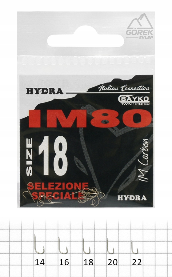 Hydra IM80 r.18 20szt haczyki