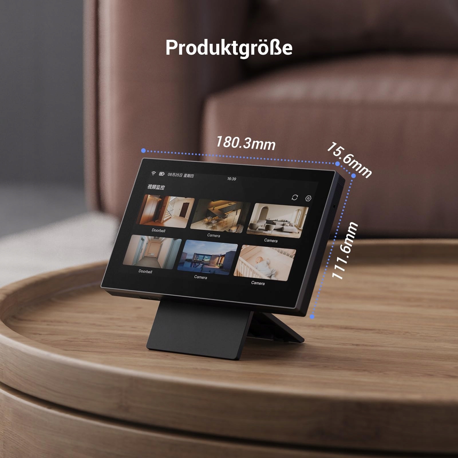 EZVIZ Inteligentny Ekran Wewnętrzny 7 Calowy Dotykowy 4600mAh 2-Way Audio — miniatura 9