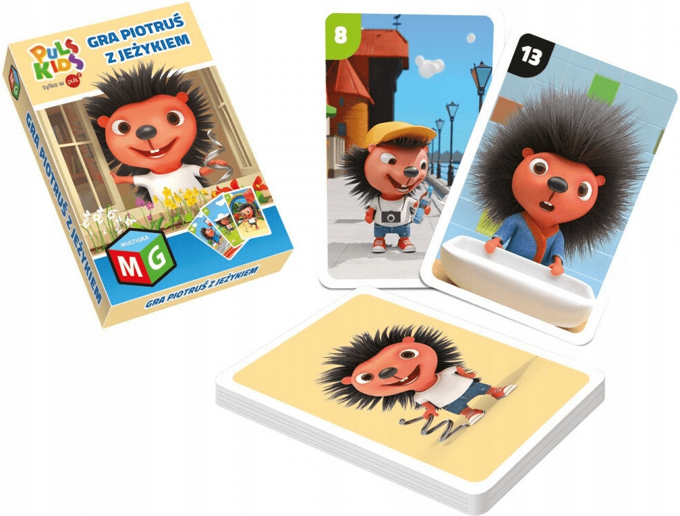 KARTY GRA KARCIANA PIOTRUŚ Z JEŻYKIEM PULS KIDS Wydawca Multigra