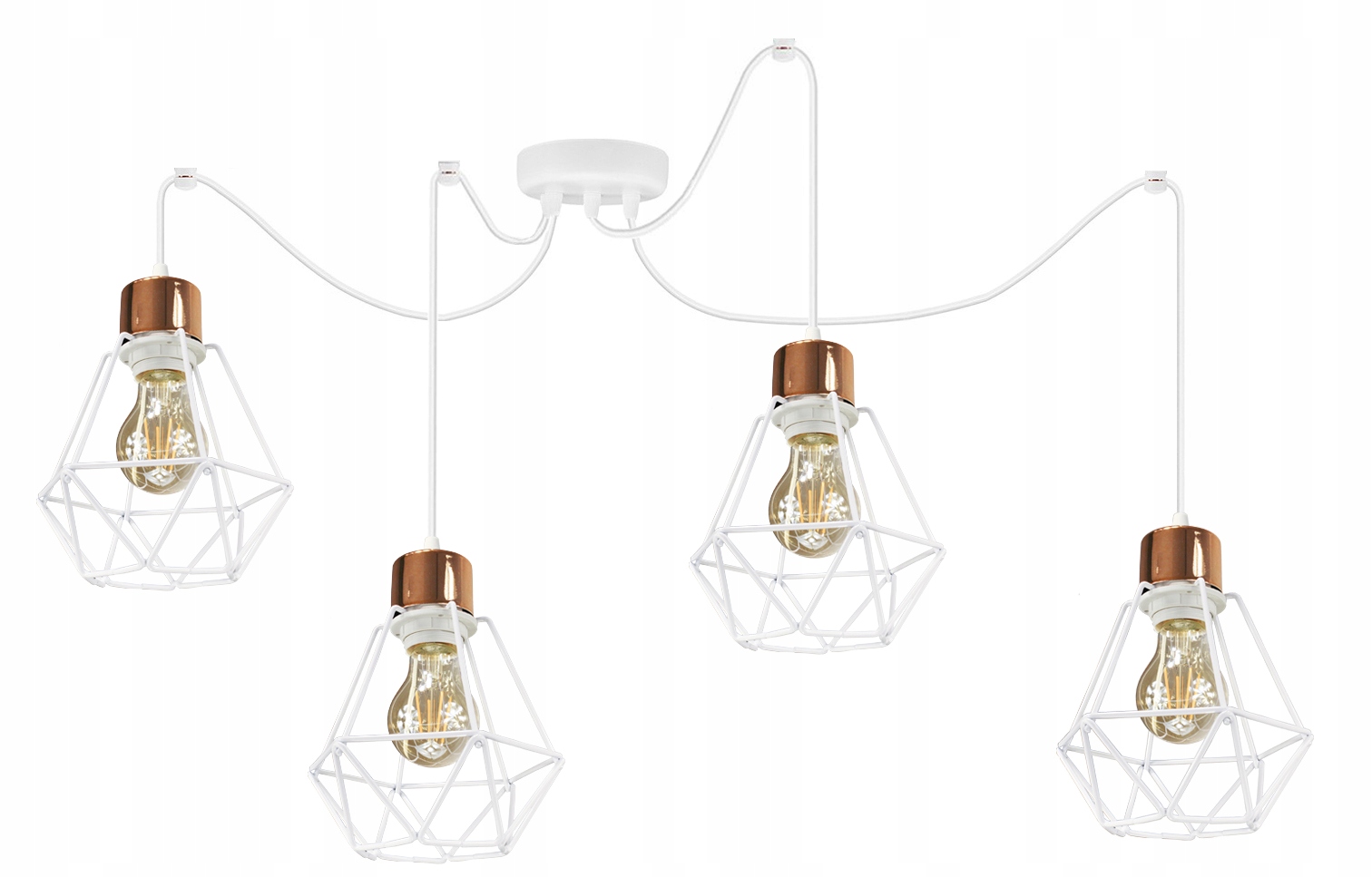 Závěsná Lampa Lustr Drátěnka Loft Led Pavouk