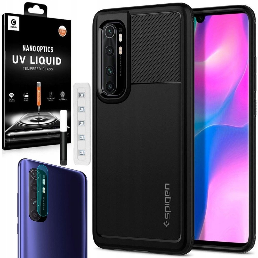 

Etui Spigen Rugged Armor do Mi Note 10 Lite +szkła