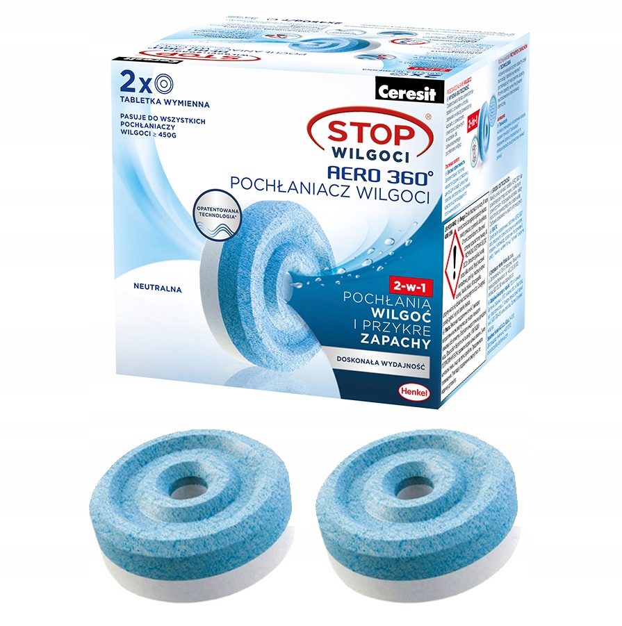 2ХПЛАСТИКОВЫЙ поглотитель влаги CERESIT AERO 360