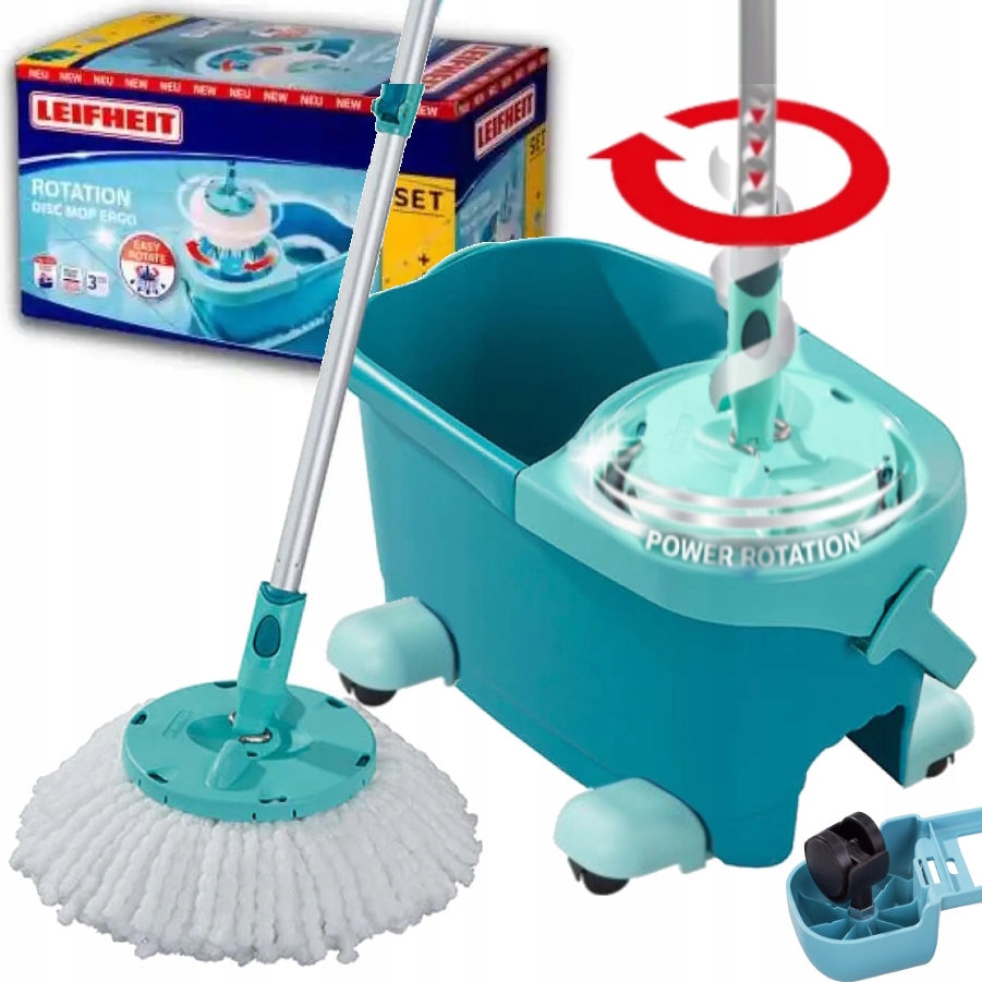 Levně Rotační mop Leifheit 55413 Clean Twist Ergo Kolečka 52101