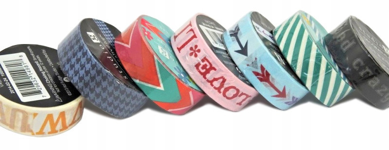 Papierowa Taśma Samoprzylepna MIX KOLORÓW Szkolne Marka Artyk