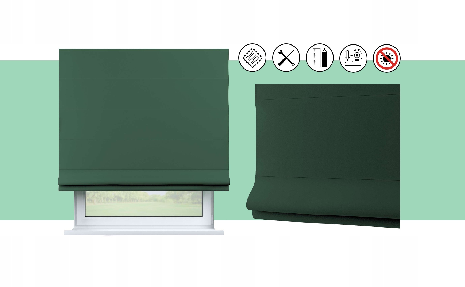 Roleta RZYMSKA Rolety Rzymskie ZACIEMNIAJĄCE Marka inna marka