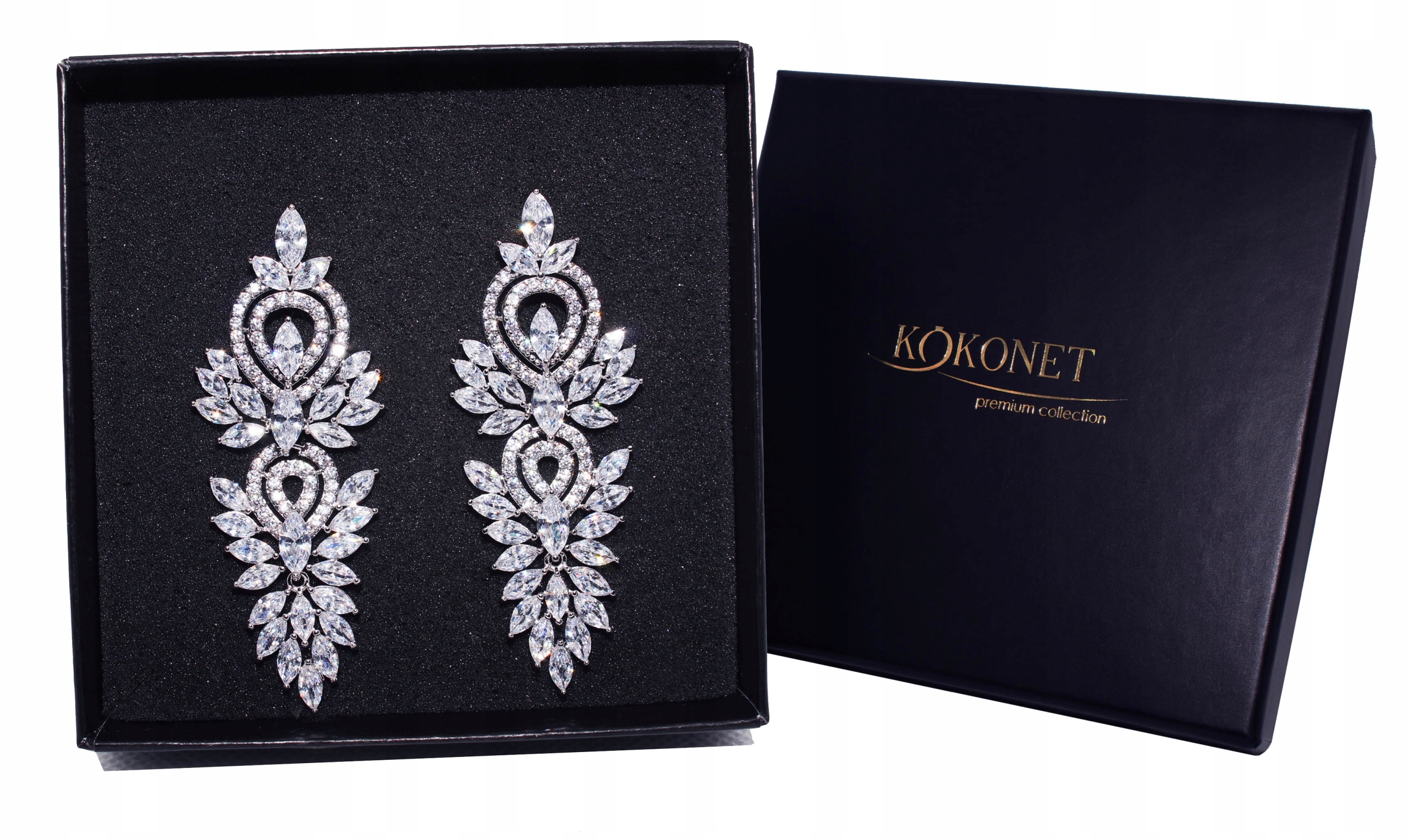 Náušnice svatební stříbrné Velké xxl, dlouhá kvalita wow