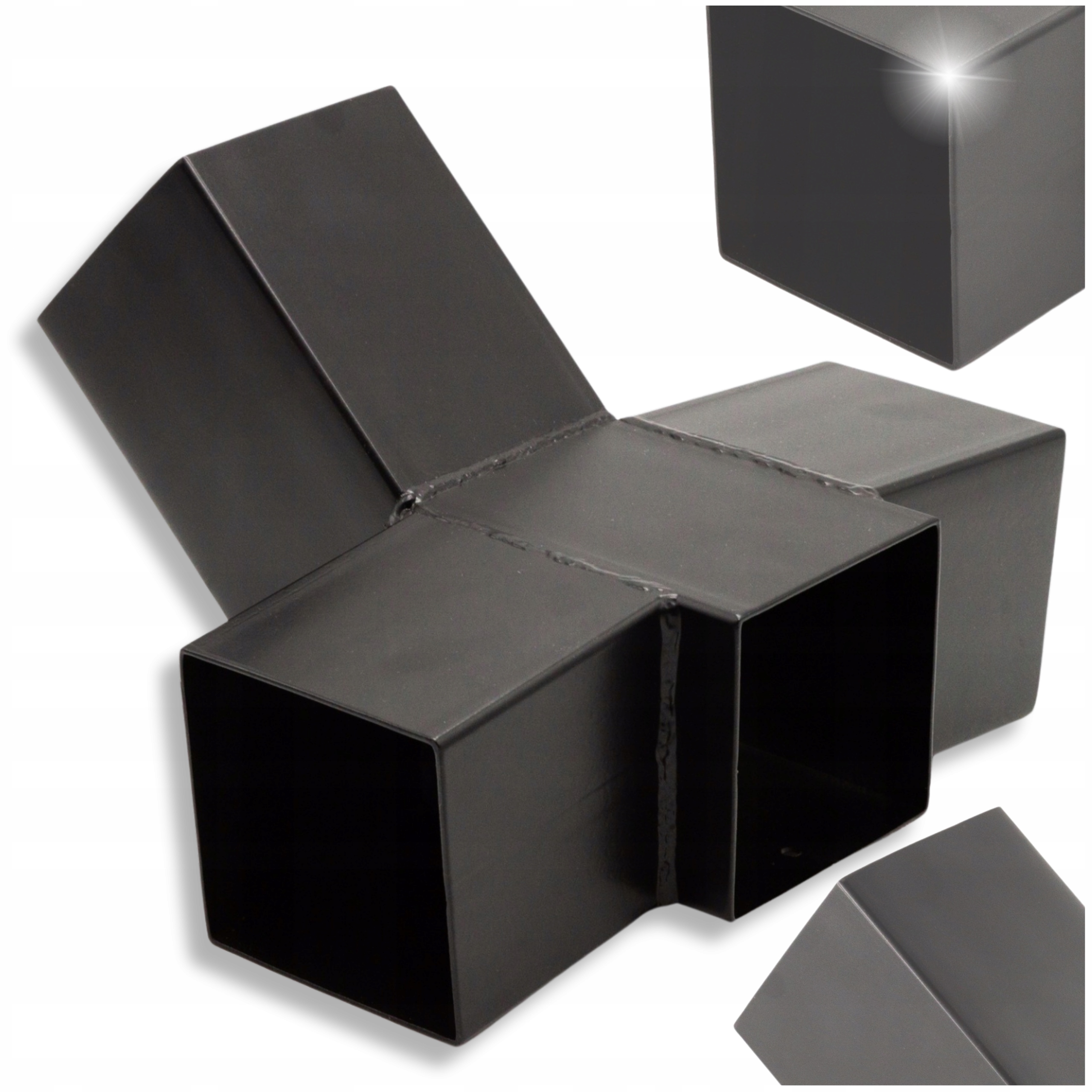 Noga Do Hamaka Stabilny Łącznik Stelaż Wytrzymały Metalowy Czarny 100x100