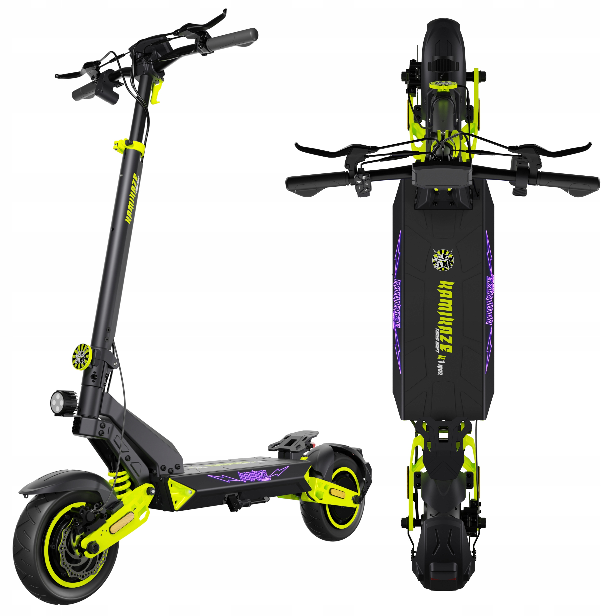 Kamikaze K1 Max Tokyo Elektrická vozidla 11" 2x1000W 52V 25Ah 55km/h