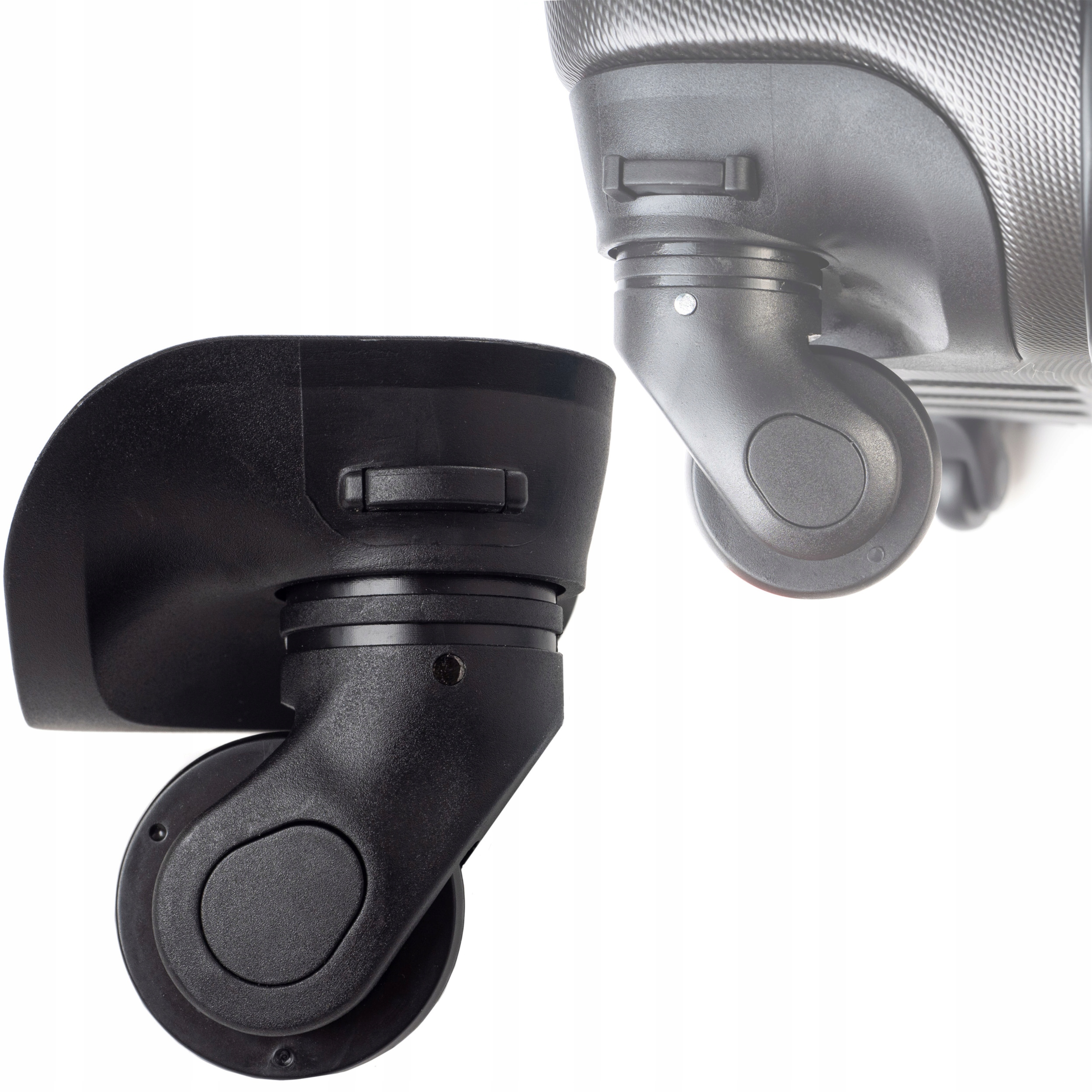 KÓŁKO ZAMIENNE M2 Z OBUDOWĄ NA PRZYCISK WALIZKA PODRÓŻNA NAPRAWA SERWIS