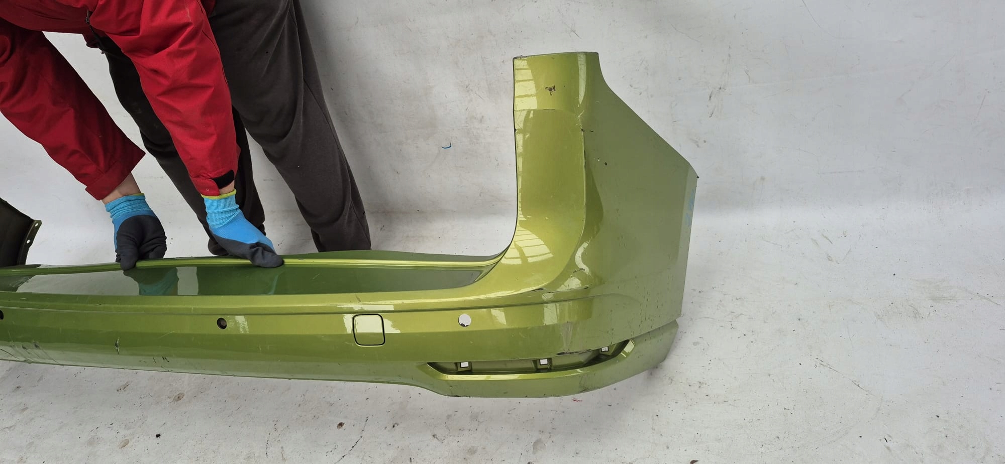 VW CADDY 2K7 IV 20- bumper rear part rear PDC 2K7807421A