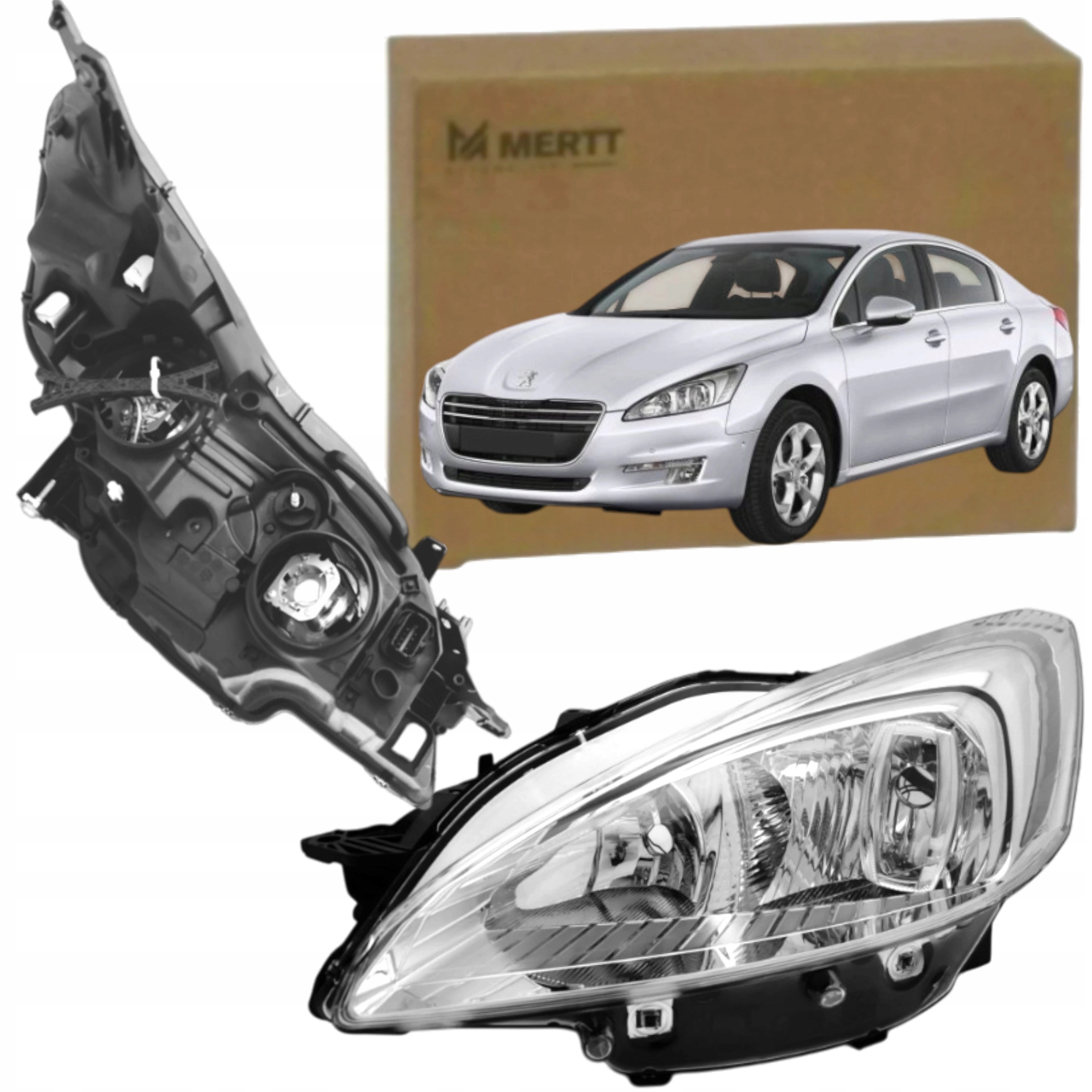 Peugeot 508 2010-2014 Světlomet Světlo Přední Levý 9678393180 H7 H7