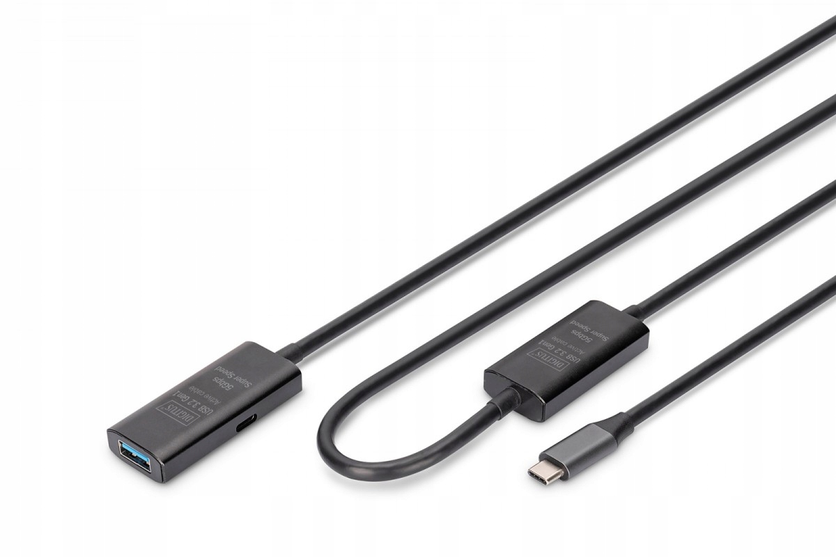 Aktivní prodlužovací kabel Usb-c – Usb-a, Usb 3.2 Gen 1 5Gbps, 10 m